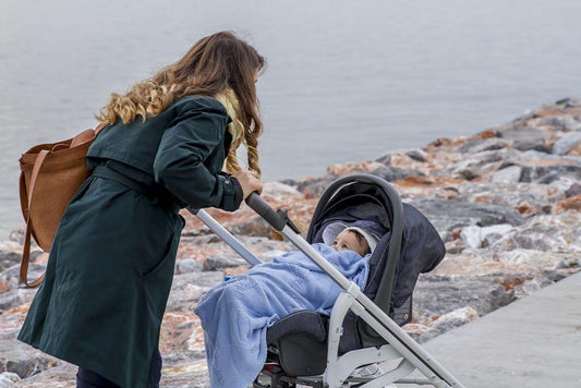 Why does my baby wake up when the pram stops moving?